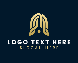 Gradient - Elegant Business Letter A logo design