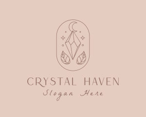 Elegant Crystal Moon logo design