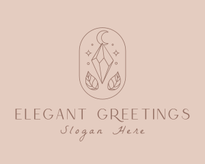 Elegant Crystal Moon logo design