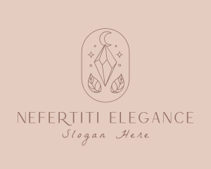 Elegant Crystal Moon logo design