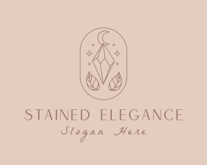 Elegant Crystal Moon logo design