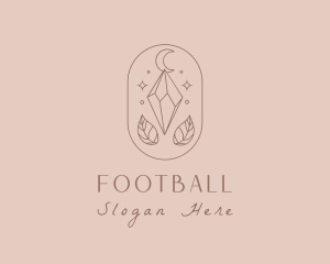 Nude - Elegant Crystal Moon logo design