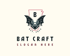 Arkansas Nature Bat logo design