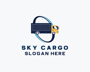 Truck Vehicle Logistics logo design