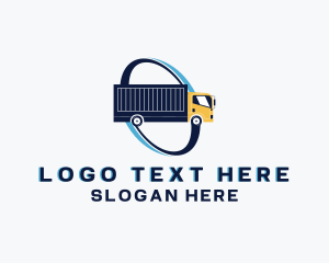 Transportation - Truck Vehicle Logistics logo design