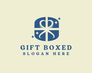 Present - Souvenir Gift Ribbon logo design