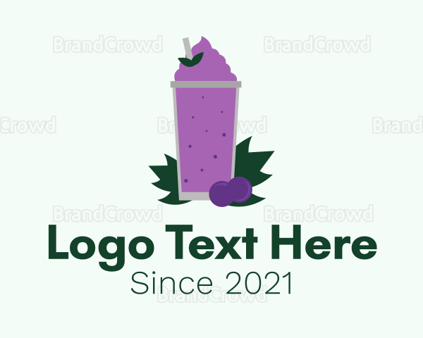 Fresh Grape Smoothie Logo