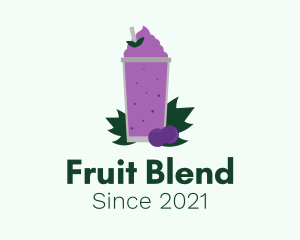 Smoothie - Fresh Grape Smoothie logo design