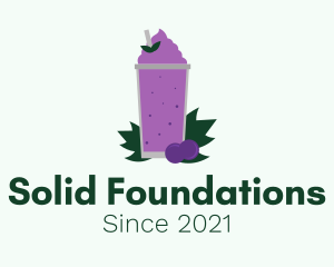 Juice Stand - Fresh Grape Smoothie logo design
