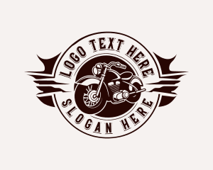 Motocross Motorcycle Hipster Logo