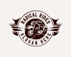 Motocross Motorcycle Hipster logo design