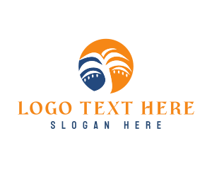 Vacation - Palm Tree Resort logo design