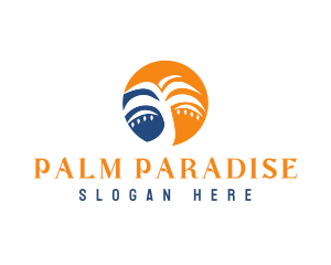 Palm Tree Resort logo design