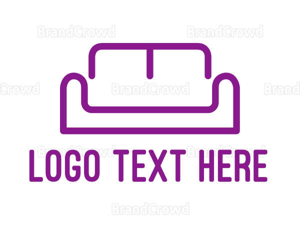 Purple Furniture Sofa Logo