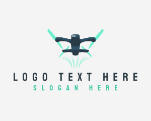 Flying Drone Aerial Logo