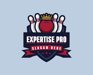 Bowling Sports Tournament logo design