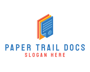 Documentation - 3D Document Files logo design