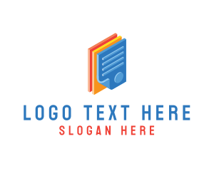 Employee - 3D Document Files logo design