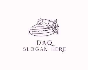 Baking - Cake Slice Dessert logo design