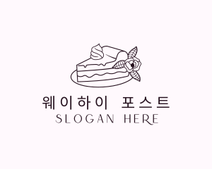 Cake Slice Dessert logo design