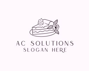 Cake Slice Dessert logo design