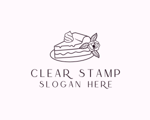 Cake Slice Dessert logo design