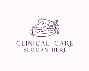 Cake Slice Dessert logo design