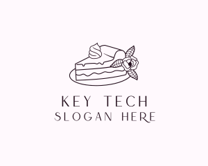 Cake Slice Dessert logo design