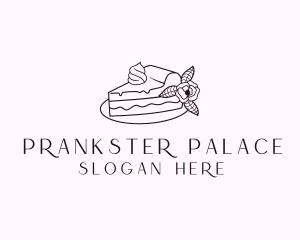 Cake Slice Dessert logo design