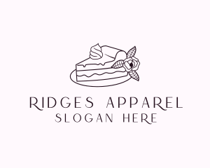 Cake Slice Dessert logo design