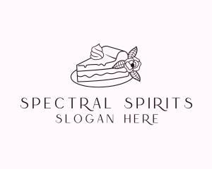 Cake Slice Dessert logo design