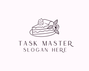 Cake Slice Dessert logo design