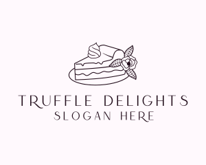 Cake Slice Dessert logo design