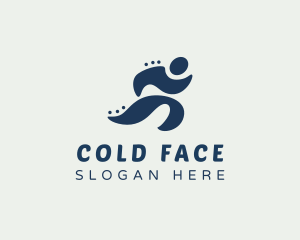 Trail Run - Fitness Runner Wellness logo design