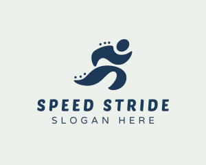 Fitness Runner Wellness logo design