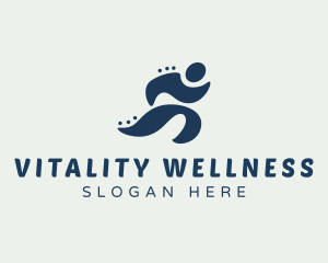 Fitness Runner Wellness logo design