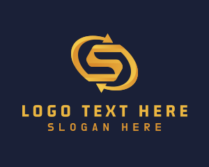 Storage - Gradient Arrow Exchange logo design