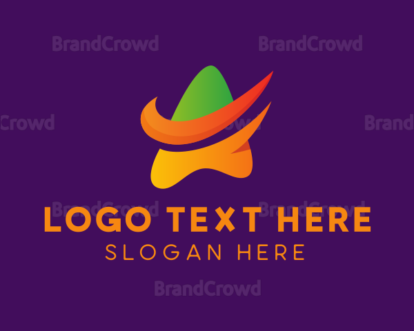 Creative Swoosh Letter A Logo
