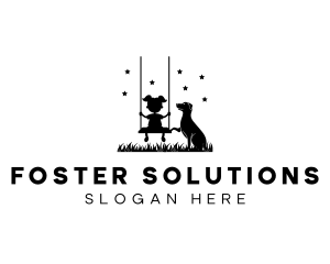 Foster - Child Pet Dog logo design