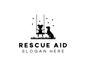 Rescue - Child Pet Dog logo design