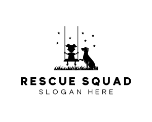 Rescue - Child Pet Dog logo design