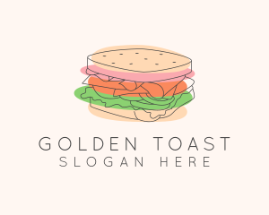 Toast - Fun Sandwich Bar logo design