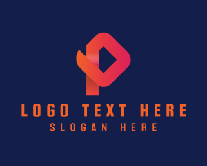 Generic Modern Letter P logo design