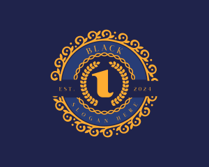 Greek Iota Wreath Logo