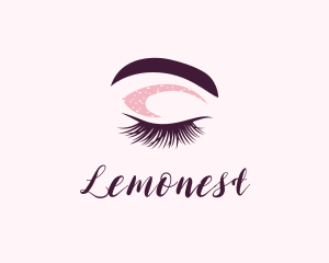 Makeup Tutorial - Eyelash Eyebrow Salon logo design