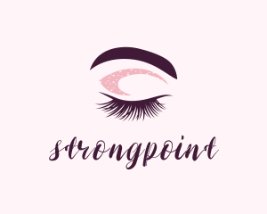 Aesthetician - Eyelash Eyebrow Salon logo design