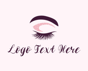 Makeup Tutorial - Eyelash Eyebrow Salon logo design