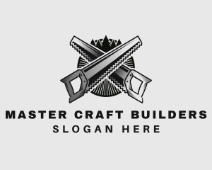 Builder - Saw Builder Woodworker logo design