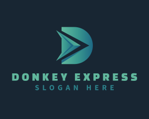 Express Arrow Courier logo design
