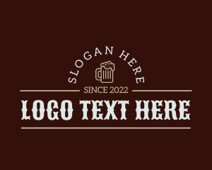 Beverages - Masculine Beer Wordmark logo design